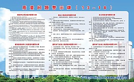 质量问题警示牌13-18