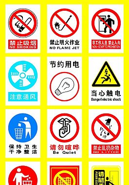 警示標示標牌