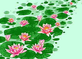 荷花蓮葉玄關