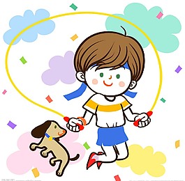 跳繩的女孩