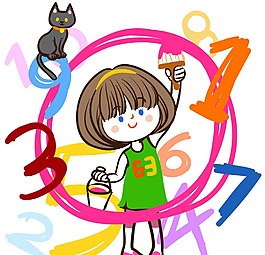 數(shù)字女孩素材