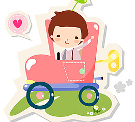 開汽車的男孩