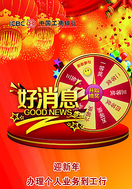 中國(guó)工商銀行易拉寶海報(bào)