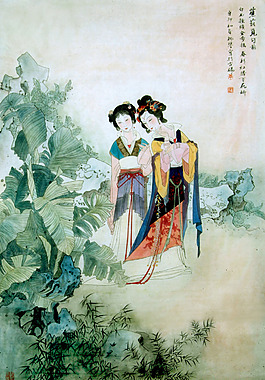 蕉蔭覓句圖