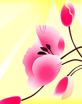 浪漫花朵移門圖案