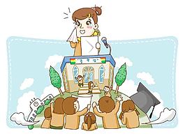 矢量女孩插畫