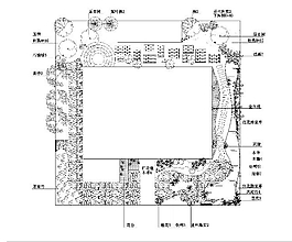 別墅景觀綠化CAD圖