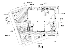 別墅庭院設(shè)計(jì)CAD圖紙