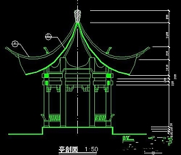 觀景亭施工詳圖