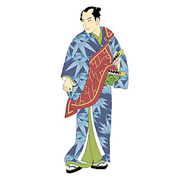 日本傳統武士素材