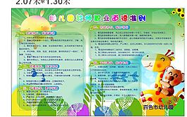 幼兒園道德準(zhǔn)則宣傳板報(bào)