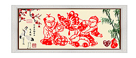 剪紙：年畫