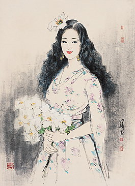 花开美百合