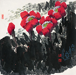 花紅似火 染遍一池春水