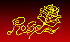 珠寶構(gòu)成的玫瑰花筆刷