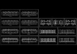 組合建筑cad圖紙