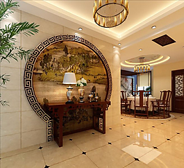 歐式餐廳模型