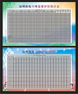 競賽統計表