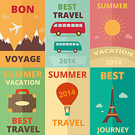 扁平化旅行海報(bào)