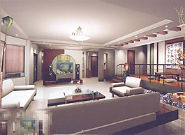 現(xiàn)代客廳效果圖