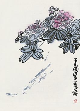 秋江游小鱼