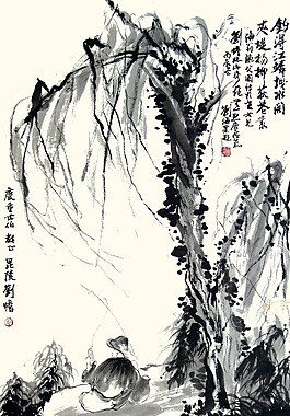 垂釣圖