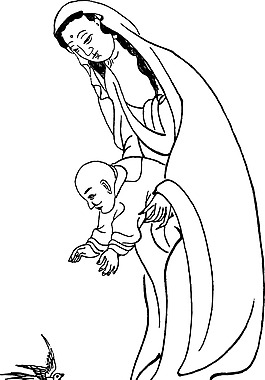 中国宗教人物插画素材91