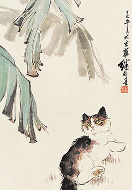 蕉蔭避暑圖