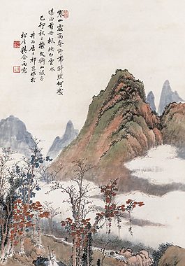 寒山丹枫