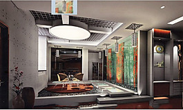 公寓餐廳模型