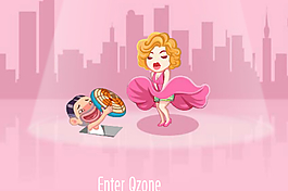 夢露QQ空間flash