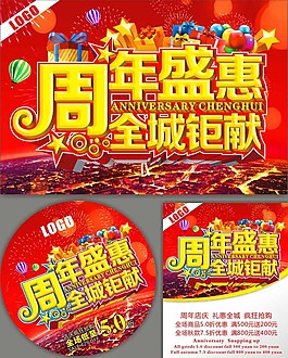 全城鉅惠周年盛惠展板