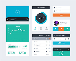 手機(jī)界面素材UI設(shè)計(jì)素材
