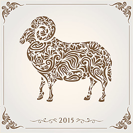 2015羊年矢量素材EPS