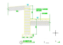 条石砌筑挡土墙施工图