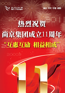 企業周年慶展架