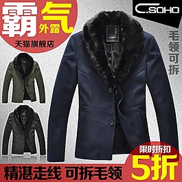 皮衣服裝psd淘寶素材