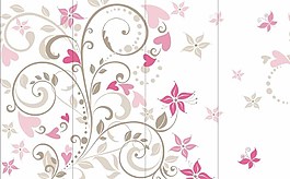 清新移門(mén)花紋