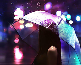 寂寞的雨QQ空間flash模塊