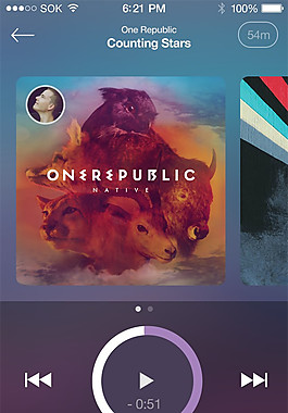 音樂(lè)播放器界面UI素材