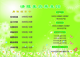綠色美容養(yǎng)生海報(bào)