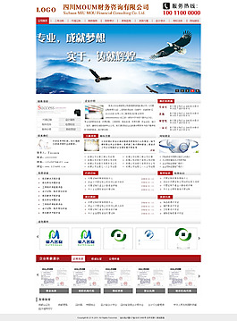 財(cái)務(wù)網(wǎng)頁(yè)模板