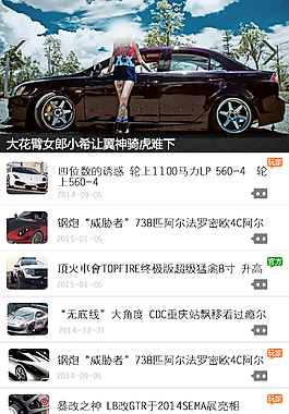 手机APP页面设计 汽车