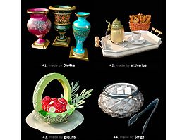 室內(nèi)陳設(shè)品3d模型