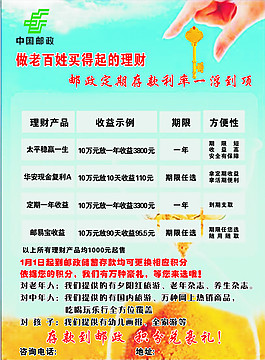 郵政熱銷理財(cái)