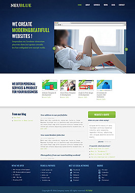 模特網(wǎng)頁模板