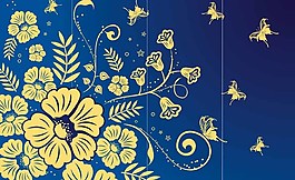 蓝色星空移门花纹