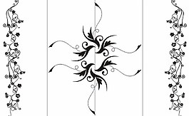 放射性花束移门花纹