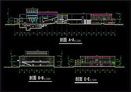 龍山新區(qū)大劇院cad圖紙