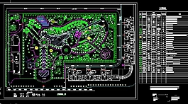 某小區(qū)花園植物配置圖